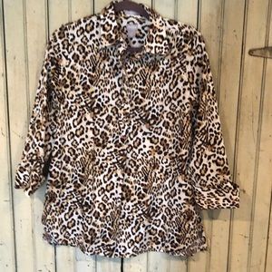 Chicos no iron animal print blouse.